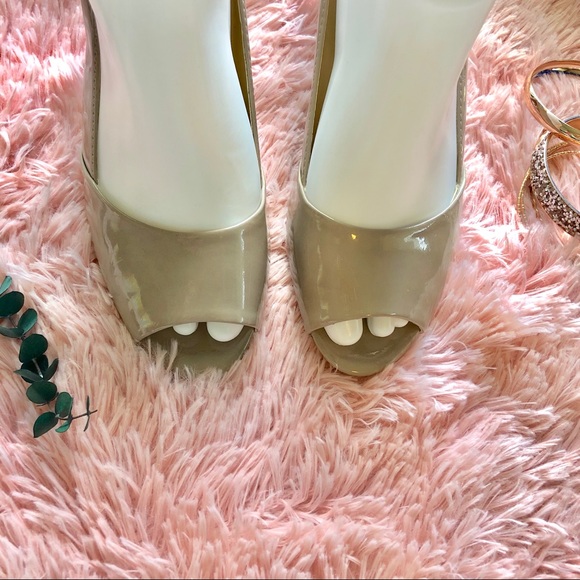 Calvin Klein Parisa Nude Peep Toe Pumps - Picture 2 of 8